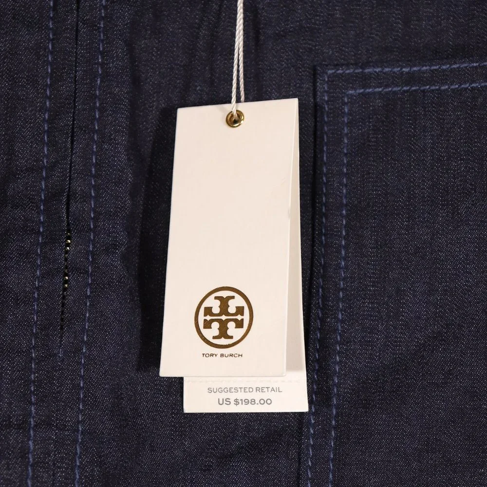 NWT Tory Burch Elise Mini Skirt in Resin Rinse Size 10